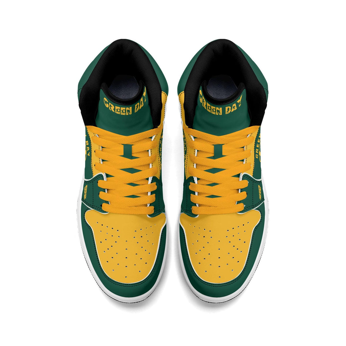 Green Bay Football Team Shoes for Men & Women Team Themed Football Sport Shoes Custom Football Sneakers Green Bay Sneakers Green Bay Gift
