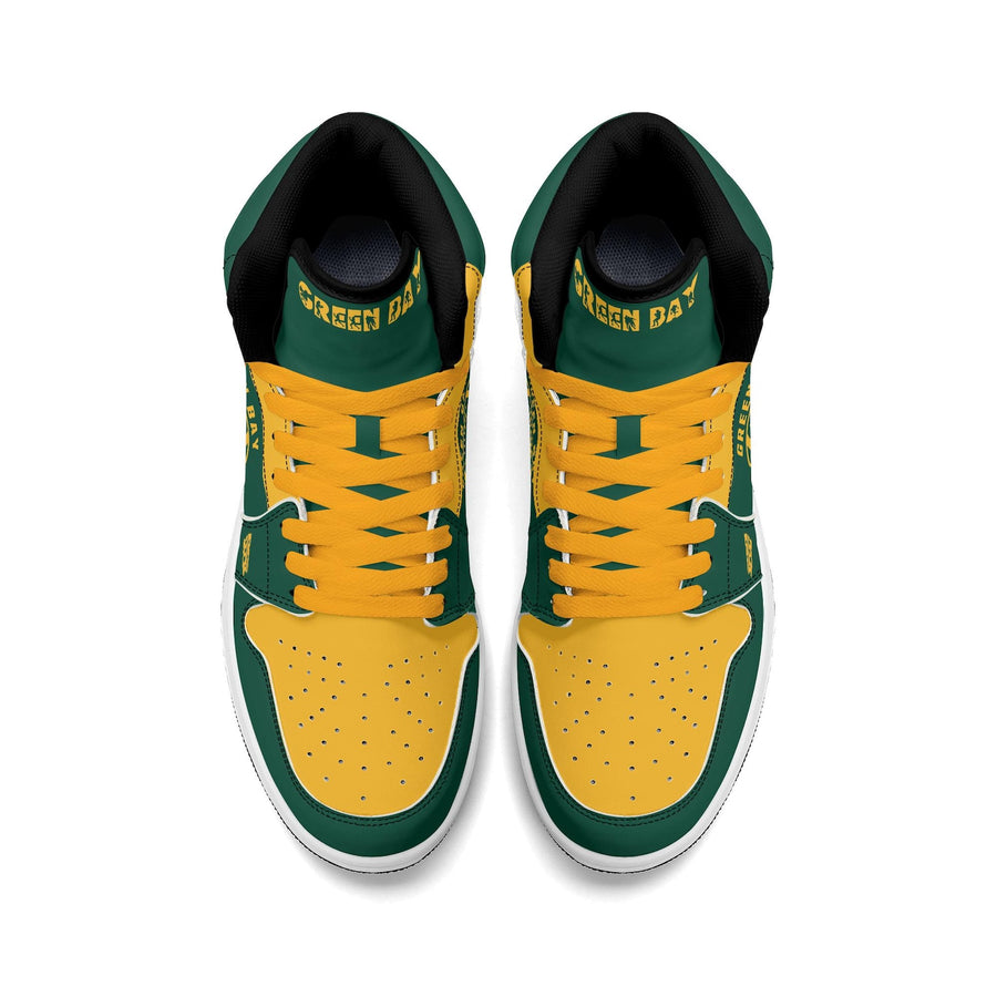 Green Bay Football Team Shoes for Men & Women Team Themed Football Sport Shoes Custom Football Sneakers Green Bay