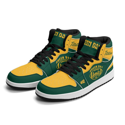 Green Bay Football Team Shoes for Men & Women Team Themed Football Sport Shoes Custom Football Sneakers Green Bay Sneakers Green Bay Gift
