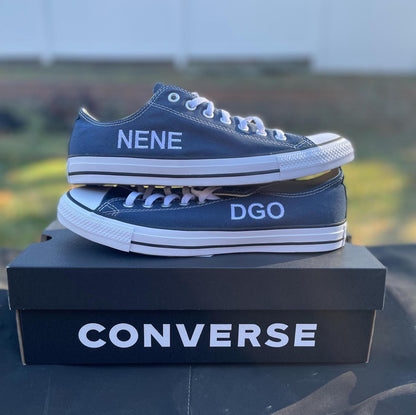 Custom Embroidered Converse Sneakers: Personalized Uniform Team Coach Shoes