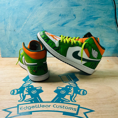 Custom Hand-Painted Tiger Stripes and Unique Sneaker Art