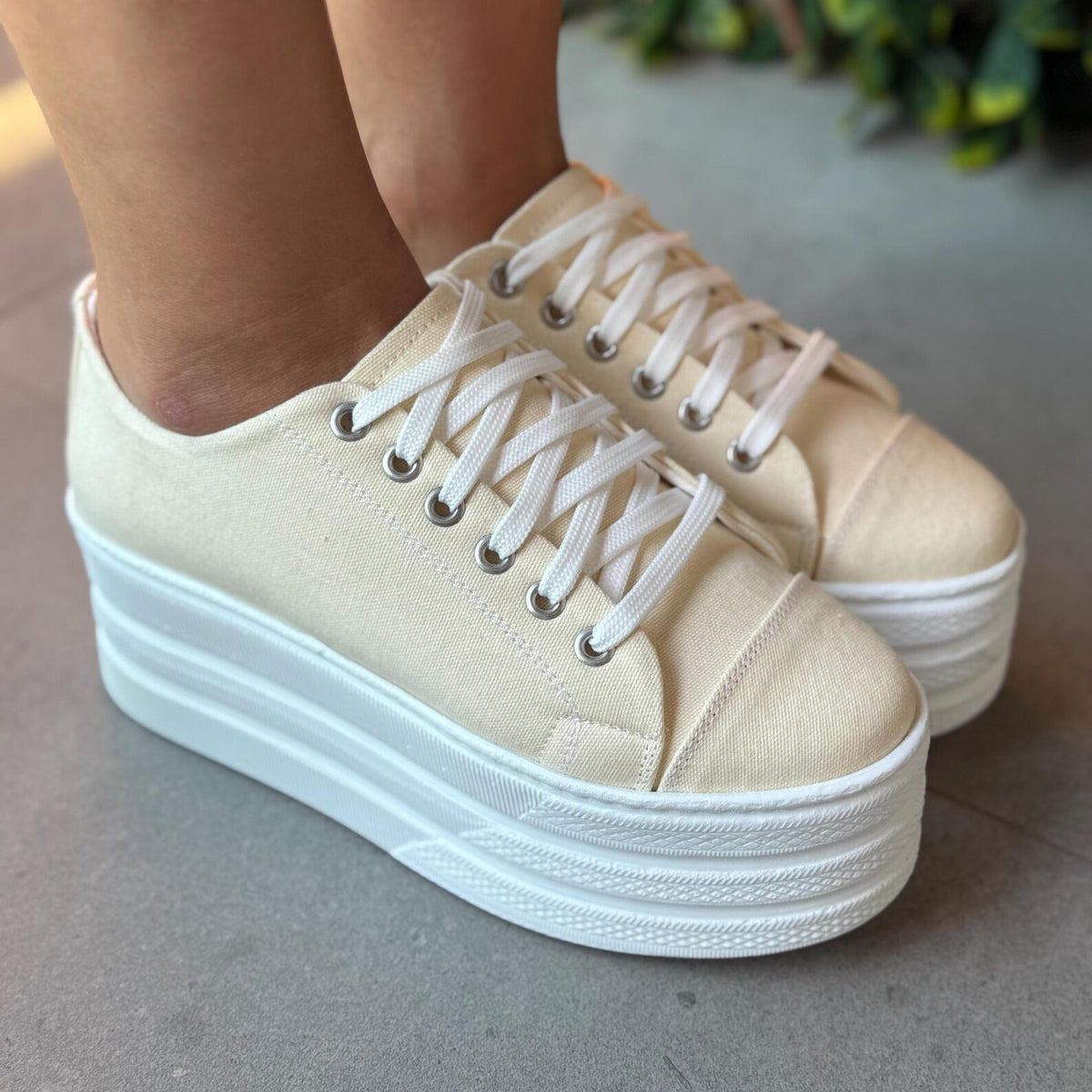 Customizable Women's Platform Sneakers, Glitter Print Shoes