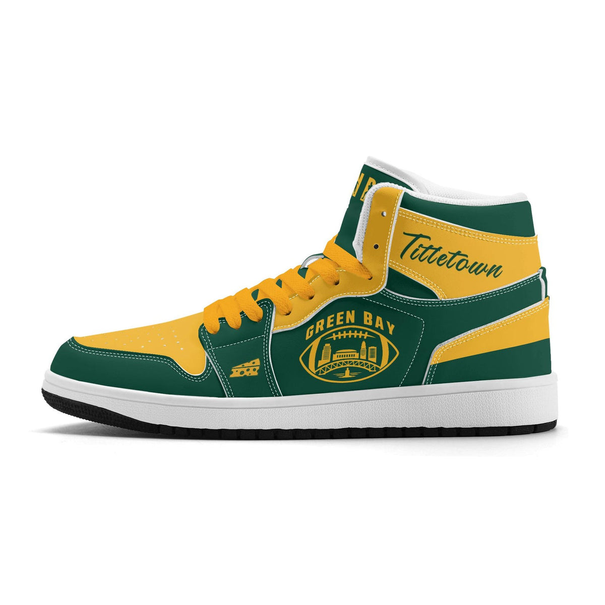Green Bay Football Team Shoes for Men & Women Team Themed Football Sport Shoes Custom Football Sneakers Green Bay Sneakers Green Bay Gift
