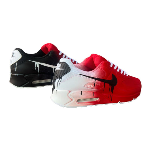 Custom Nike Air Max 90 Sneakers | Hand-Painted Drip Design | Personalized Streetwear Shoes | Retro Gift