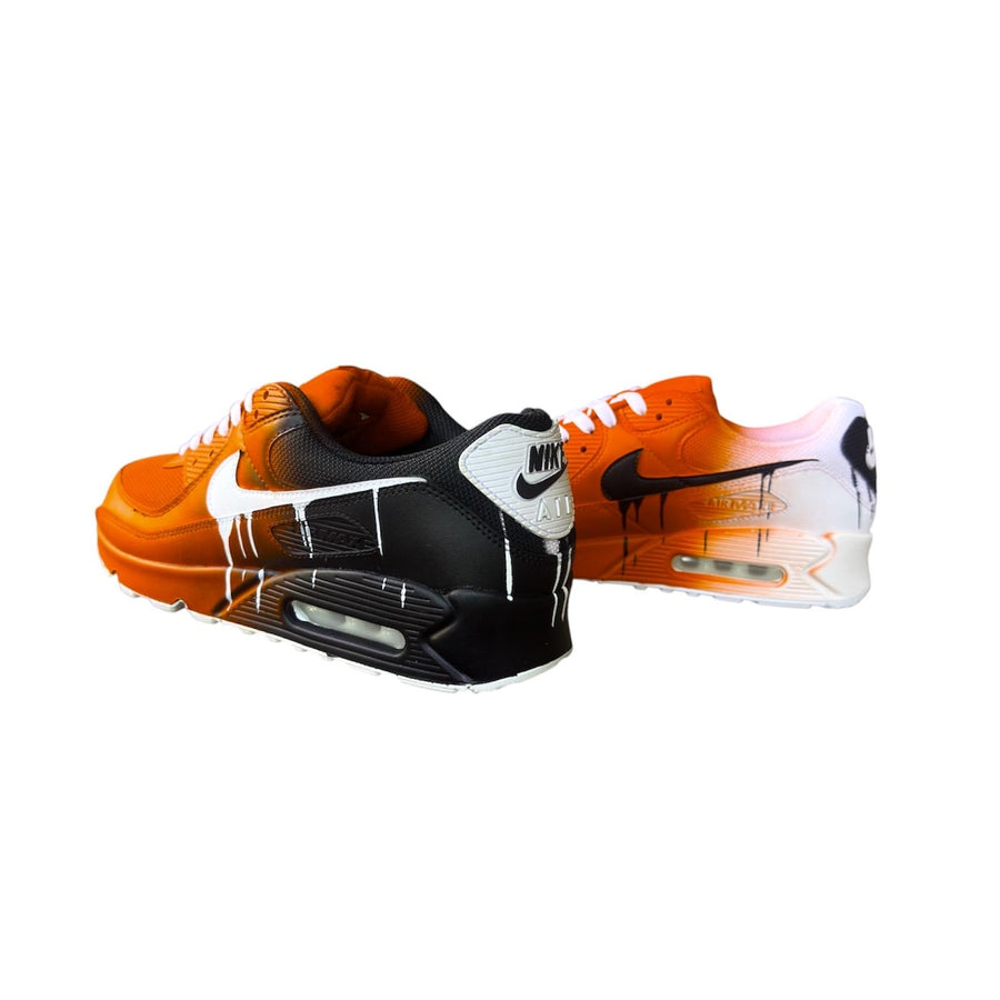 Custom Nike Air Max 90 Sneakers | Hand-Painted Drip Design | Personalized Streetwear Shoes | Retro Gift