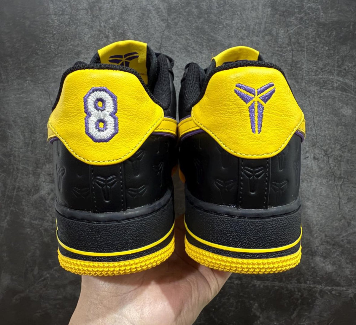 Air Force 1 Kobe Bryant custom sneakers, handmade