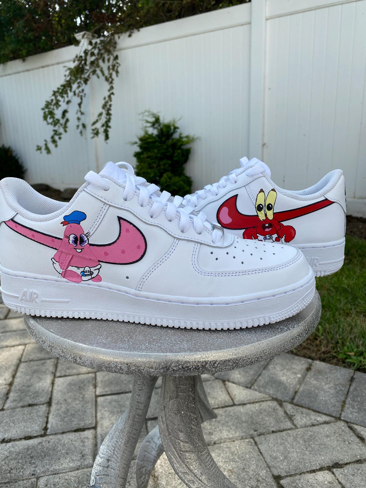baby SpongeBob custom Air Force 1s