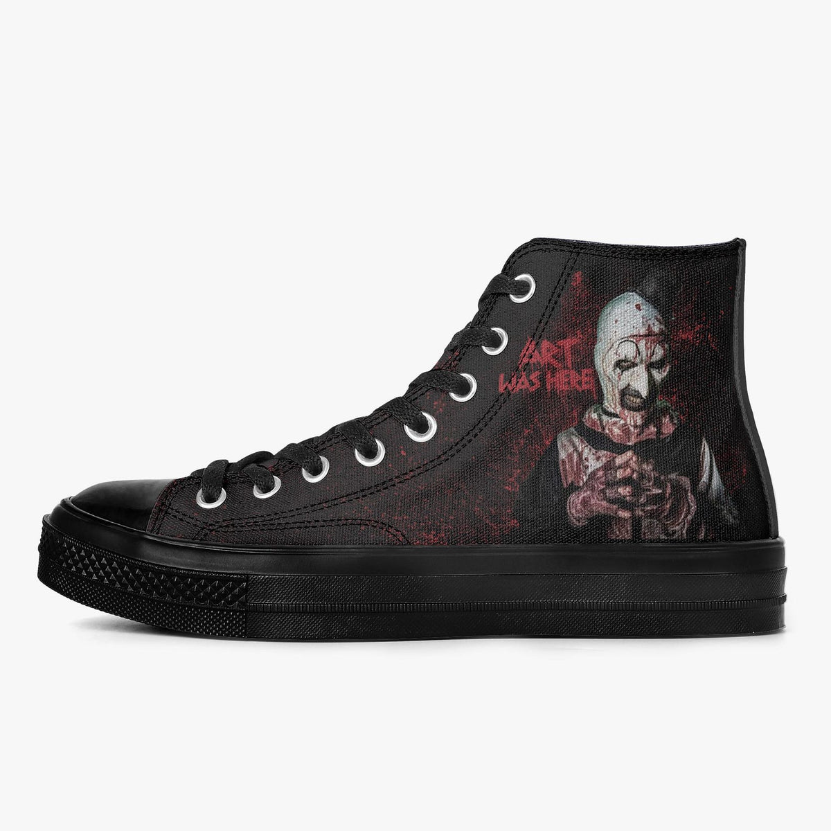 Terrifier High Top Sneakers Slasher Film Fan Shoes Horror Movie Art the Clown