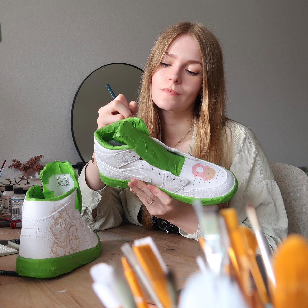 Personalisierte Nike Air Force 1 – Handbemalte Custom Sneaker mit deinem Wunschmotiv – Einzigartig & individuell