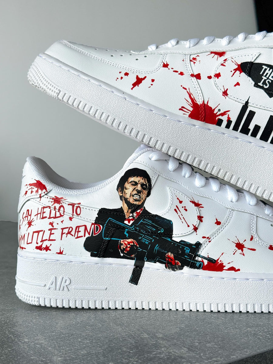 Scarface Air Force 1 - Hand-Painted Tony Montana Sneakers