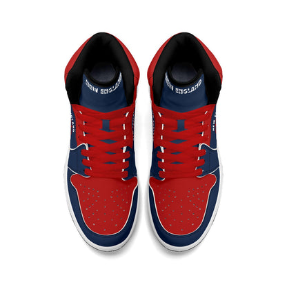 New England Football Team Shoes for Men & Women Team Themed Basketball Shoes Custom  Football New England Blue Sneakers New England Gifts