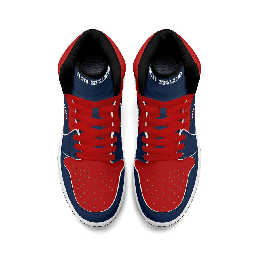 New England Football Team Shoes for Men & Women Team Themed Basketball Shoes Custom Football New England Blue Sneakers