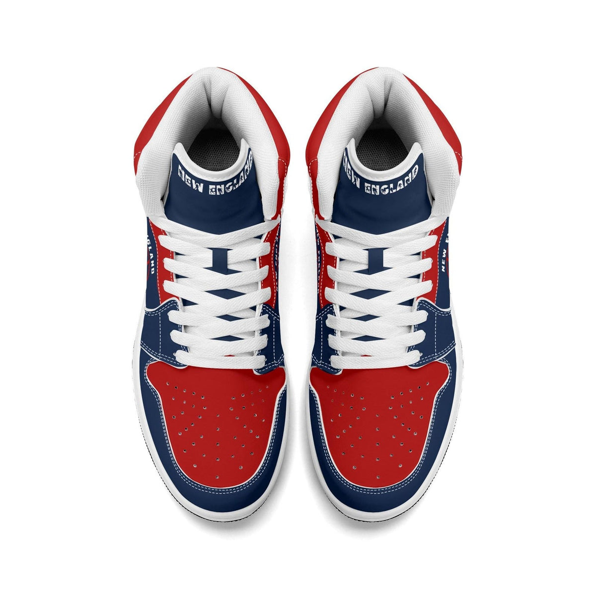 New England Football Team Shoes for Men & Women Team Themed Basketball Shoes Custom  Football New England Blue Sneakers New England Gifts