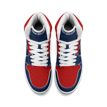 New England Football Team Shoes for Men & Women Team Themed Basketball Shoes Custom  Football New England Blue Sneakers New England Gifts