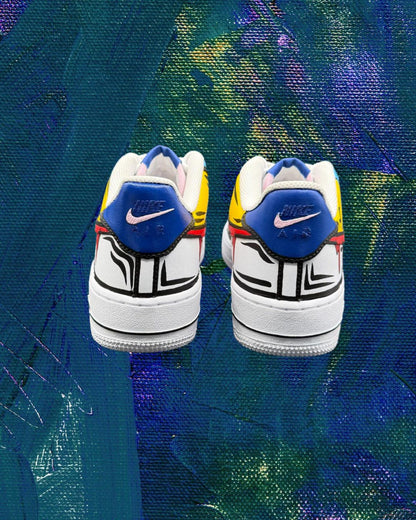 Custom “Drippy Drawing” Air Force 1 Shoes