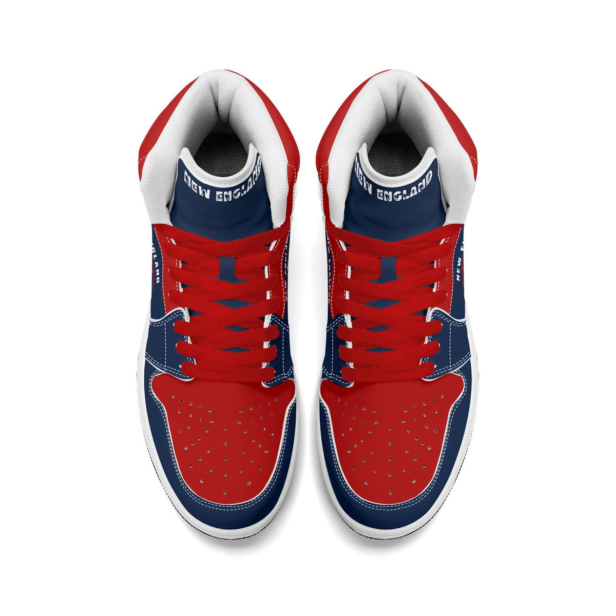 New England Football Team Shoes for Men & Women Team Themed Basketball Shoes Custom  Football New England Blue Sneakers New England Gifts