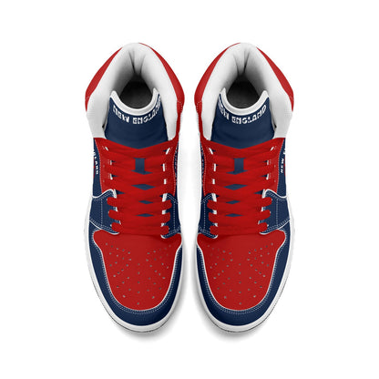 New England Football Team Shoes for Men & Women Team Themed Basketball Shoes Custom  Football New England Blue Sneakers New England Gifts