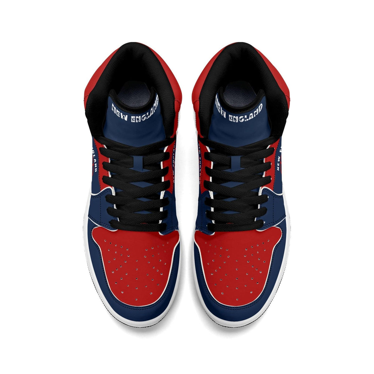 New England Football Team Shoes for Men & Women Team Themed Basketball Shoes Custom  Football New England Blue Sneakers New England Gifts