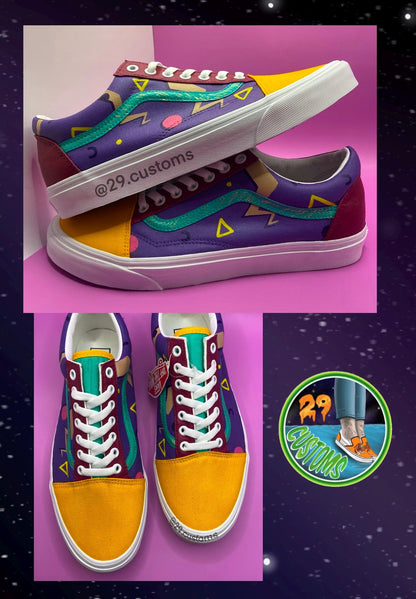 Custom Hand Painted Vans Sneakers | Personalized Shoes | Gift for Her or Him | Made to Order Unique Art Footwear |