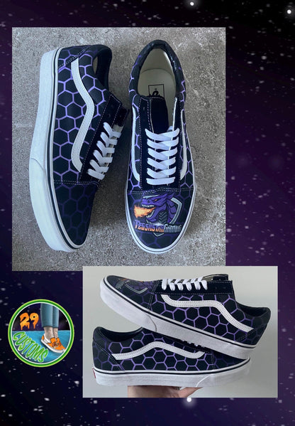 Custom Hand Painted Vans Sneakers | Personalized Shoes | Gift for Her or Him | Made to Order Unique Art Footwear |