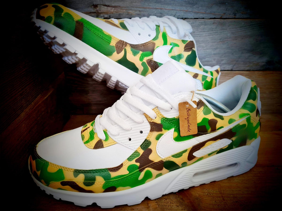 Custom Painted Air Max 90/Sneakers/Shoes/Kicks/Premium/Personalised/Camo/Camouflage
