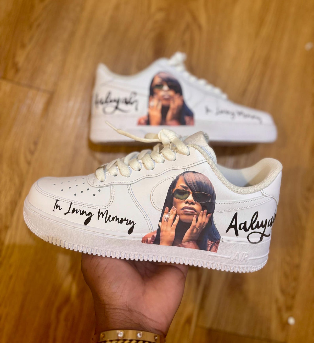 Custom RIP Memorial AF1’s