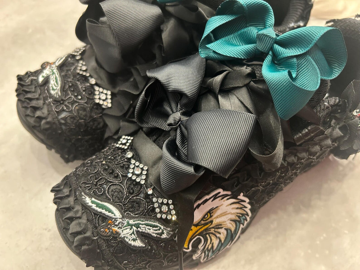 CUSTOM Football team themed sneakers.   Sneakers are available in white or black