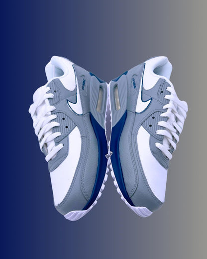 Hand Painted Football Inspired Sneakers | Personalized Game Day Shoes | Hand-Painted Sneakers | White Leather Low-Top