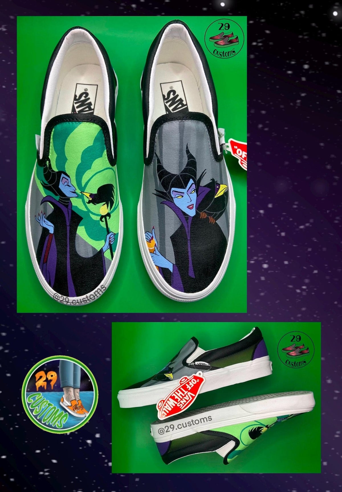 Custom Hand Painted Vans Sneakers | Personalized Shoes | Gift for Her or Him | Made to Order Unique Art Footwear |