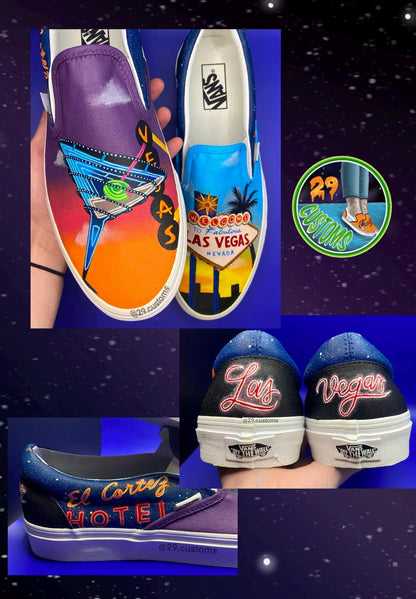 Custom Hand Painted Vans Sneakers | Personalized Shoes | Gift for Her or Him | Made to Order Unique Art Footwear |