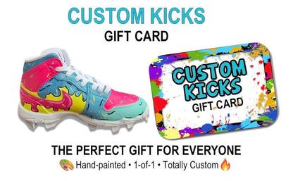 Custom Painted Jordan 1 Cleats: Personalized Ice Cream Drip Design and more