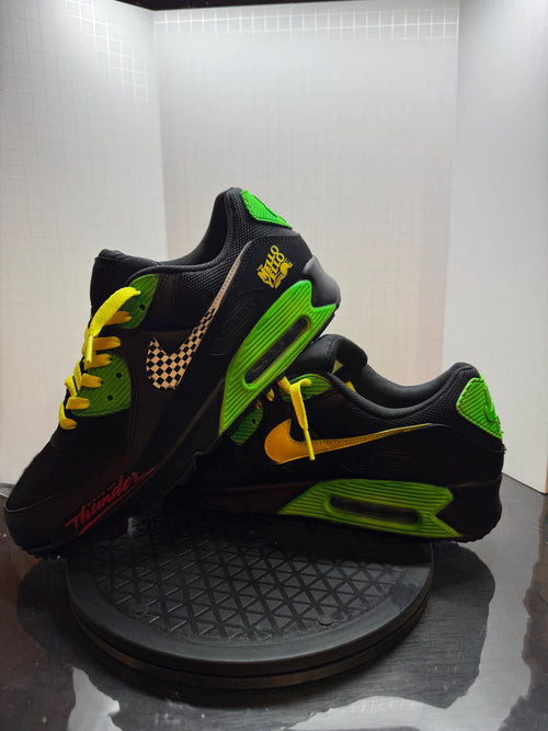 Hand-Painted Racing-Inspired Sneakers