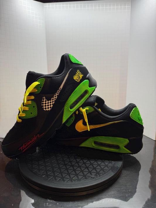 Hand-Painted Racing-Inspired Sneakers