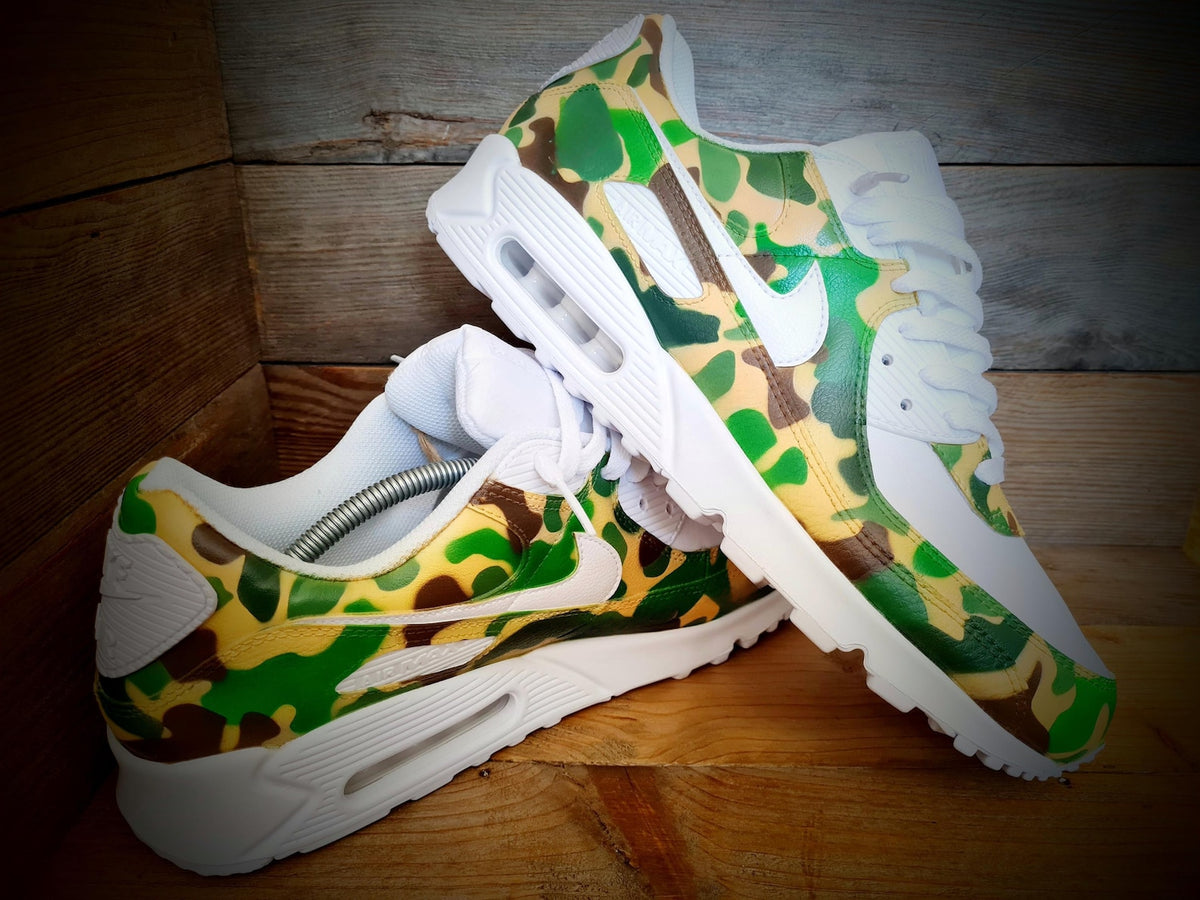 Custom Painted Air Max 90/Sneakers/Shoes/Kicks/Premium/Personalised/Camo/Camouflage