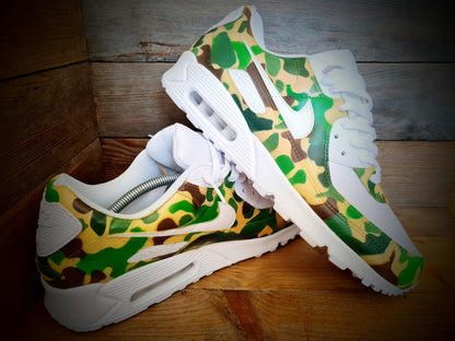 Custom Painted Air Max 90/Sneakers/Shoes/Kicks/Premium/Personalised/Camo/Camouflage