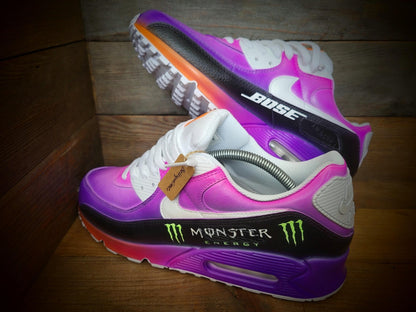 Custom Painted Air Max 90/Sneakers/Shoes/Kicks/Premium/Personalised/Formula 1/F1