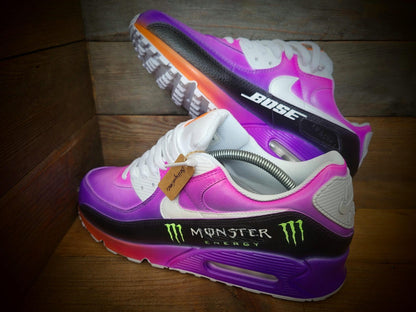 Custom Painted Air Max 90/Sneakers/Shoes/Kicks/Premium/Personalised/Formula 1/F1