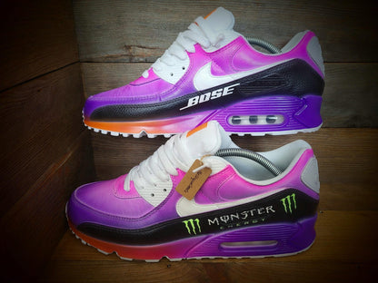 Custom Painted Air Max 90/Sneakers/Shoes/Kicks/Premium/Personalised/Formula 1/F1
