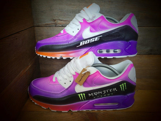 Custom Painted Air Max 90/Sneakers/Shoes/Kicks/Premium/Personalised/Formula 1/F1