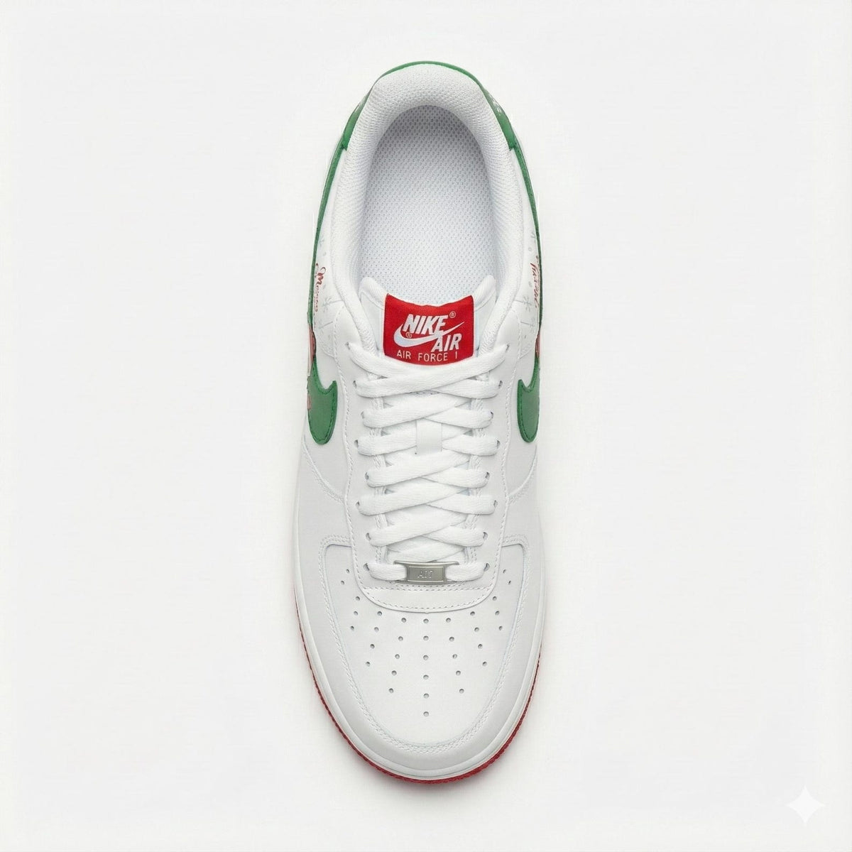 Custom Hand-Painted Nike Air Force 1 Shoes | Christmas Santa | Jolly Holiday AF1 Sneakers | Festive Streetwear