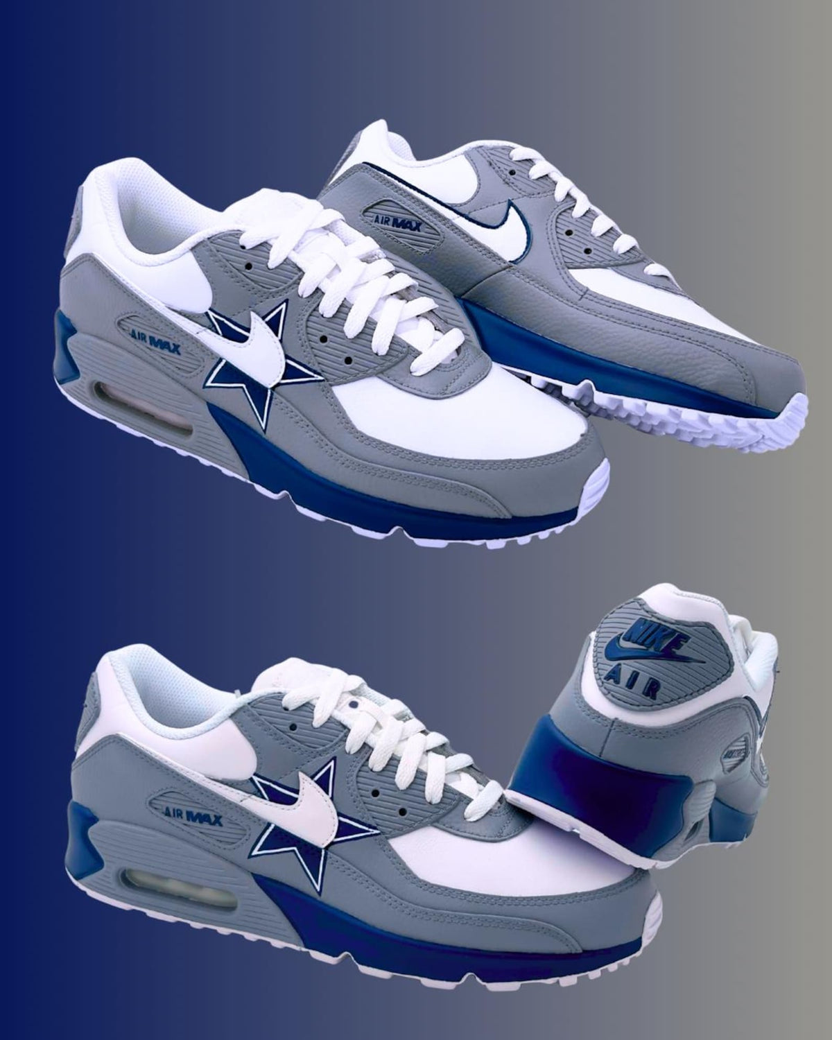 Hand Painted Football Inspired Sneakers | Personalized Game Day Shoes | Hand-Painted Sneakers | White Leather Low-Top