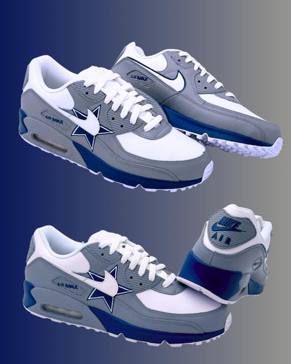 Hand Painted Football Inspired Sneakers | Personalized Game Day Shoes | Hand-Painted Sneakers | White Leather Low-Top