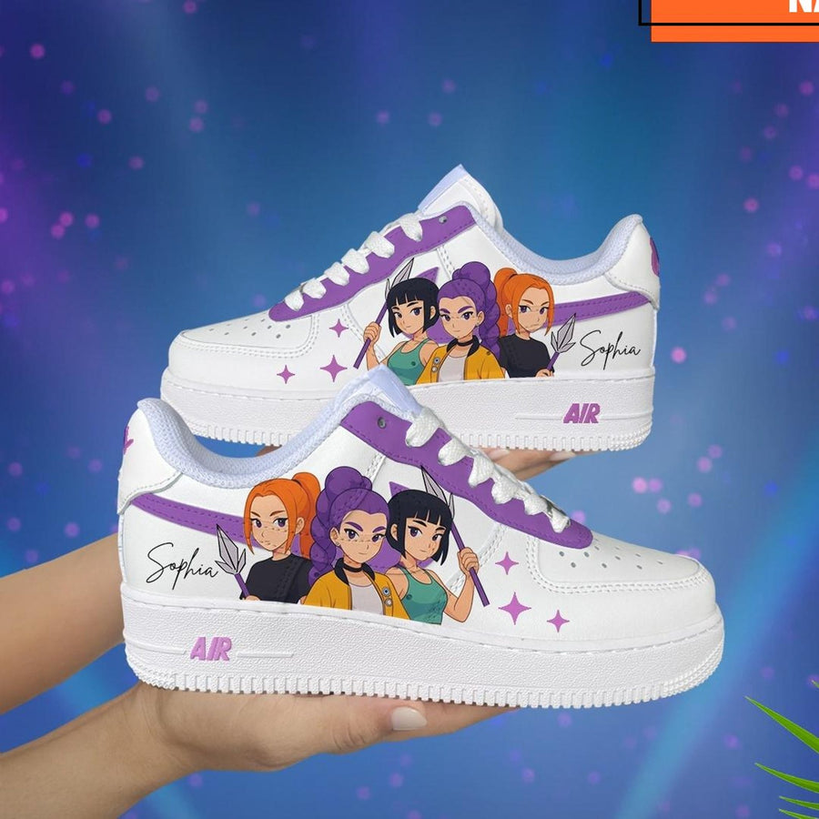 Kpop Demon Hunter custom shoe, Kids Shoes, Baby sneakers, Hand painted air force 1, custom kicks