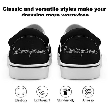 Personalized Slip On Canvas Shoes – Custom Printed Men's  Casual Flat Shoes for Daily Wear