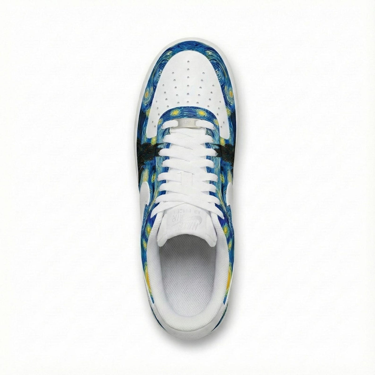 Custom Hand-Painted Nike Air Force 1 Shoes | Van Gogh Starry Night | Art Museum Sneakers AF1