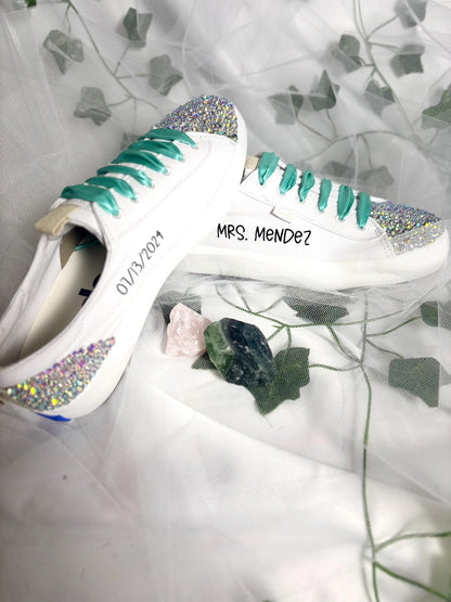 Mail In Shoes for Custom Design personalize shoes custom kicks custom sneakers custom heels graduation bridal festival bachelorette shoe