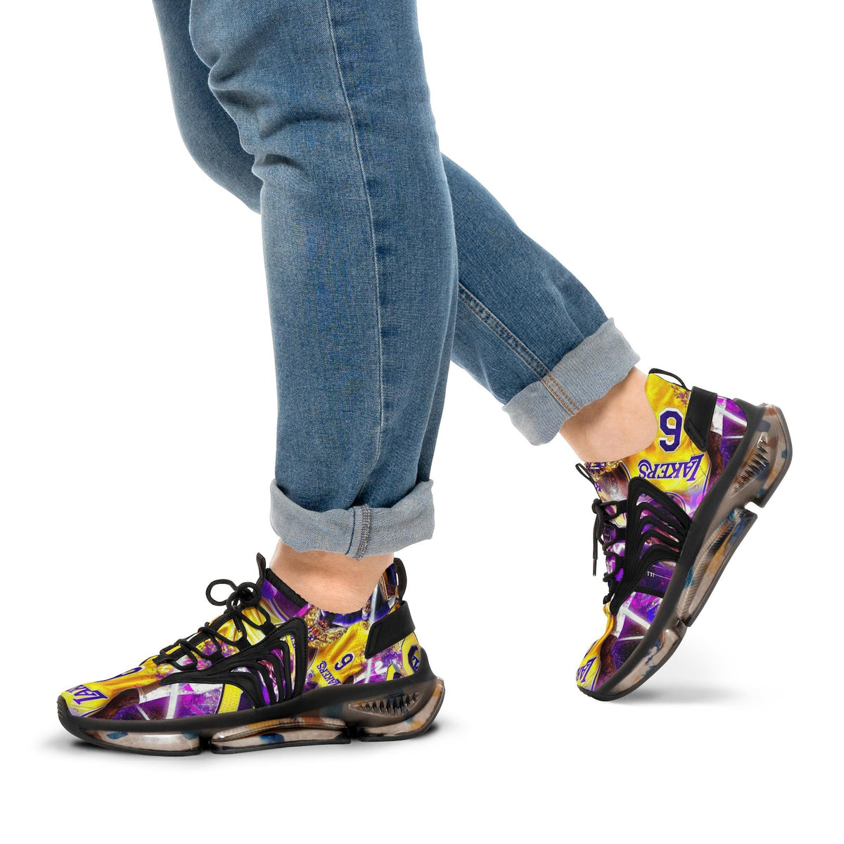 Men's Los Angeles Basketball Custom Mesh Sports Sneakers