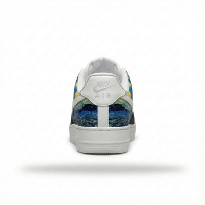 Custom Hand-Painted Nike Air Force 1 Shoes | Van Gogh Starry Night | Art Museum Sneakers AF1