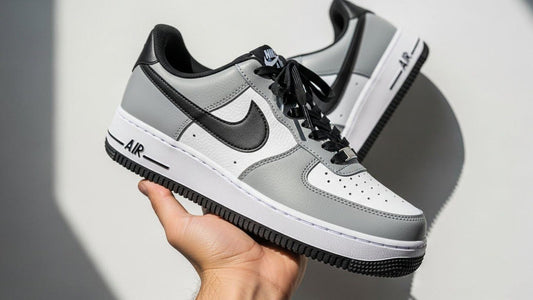 Grey Colour Custom Air Force 1 | Hand-Painted Custom Sneakers l Father's Day Gift l Birthday Gift