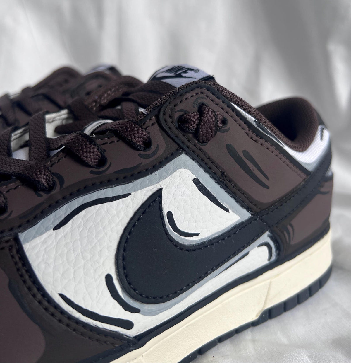Nike Dunk Low Custom Sketch Style – Hand Painted Cartoon Effect – Personalized Colorway – Custom Sneakers